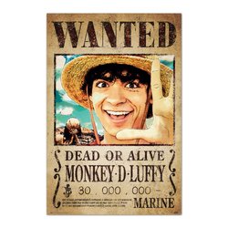 Poster Se Busca Monkey D. Luffy One Piece
