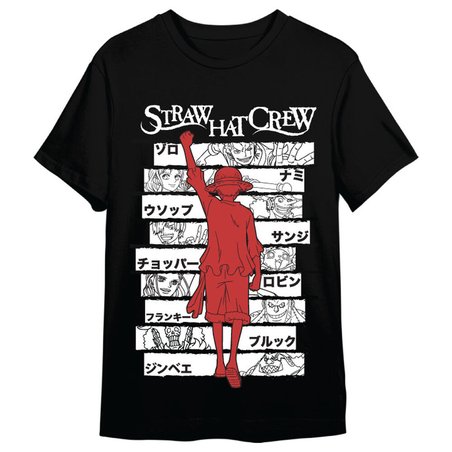 Camiseta Monkey D. Luffy Straw Hat Crew One Piece adulto