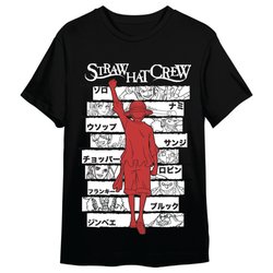 Camiseta Monkey D. Luffy Straw Hat Crew One Piece adulto
