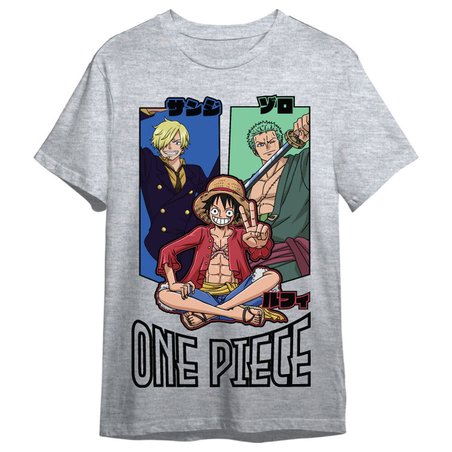 Camiseta Monkey D. Luffy, Roronoa Zoro & Sanji One Piece adulto